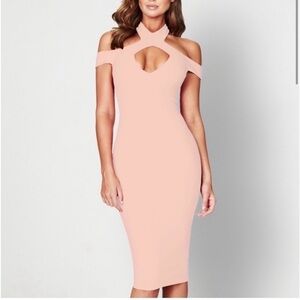 Nookie Hollywood Midi Dress In Blush